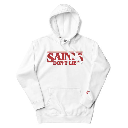 Saints Don't Lie Embroidered Premium Hoodie - NEUTRAL